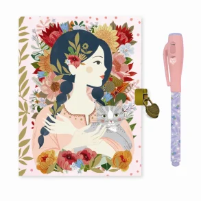 Djeco Lovely Dagbog med ls og magisk pen