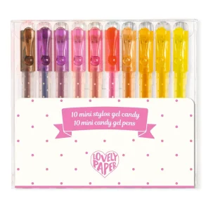 Djeco Lovely Paper 10 mini gel penne, klassisk