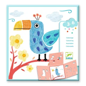 Djeco - Farvelgning - Folde stencil