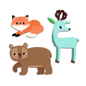 Djeco - Klistermrker - Skovdyr