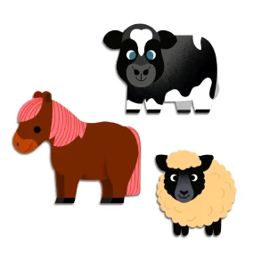 Djeco - Klistermrker - Bondegrdsdyr