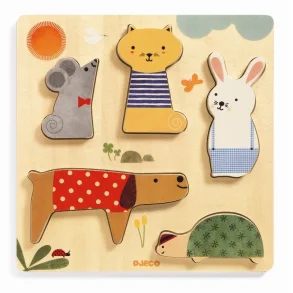 Djeco - Woodypets - puslespil