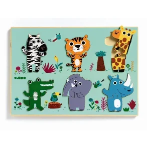 Djeco Trpuslespil - Skre vilde dyr