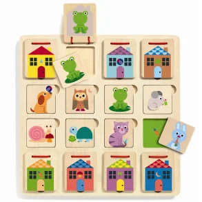 Djeco - Trpuslespil - Hvem bor hvor