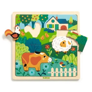 Djeco - Trpuslespil i ramme - bondegrd