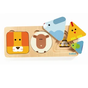 Djeco - AnimaBasic - lag-p-lag geometri dyr