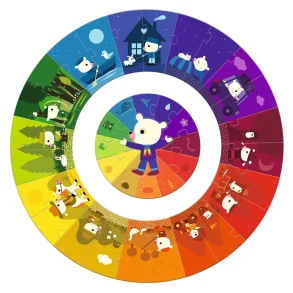 Djeco Cirkelpuslespil - Farverne