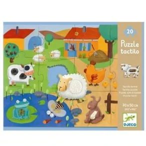 Djeco Flepuslespil, bondegrd - 12+8 brikker