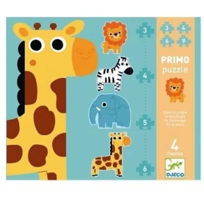 Djeco - I junglen - 4 puslespil