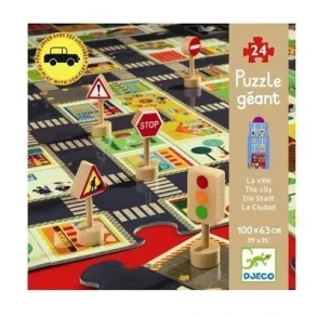 Djeco Kmpepuslespil - Byen - 24 brikker