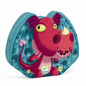 Djeco Silhuetpuslespil, Dragen Edmond - 24 brikker