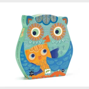 Djeco - Silhuetpuslespil - Ugle 24 brikker