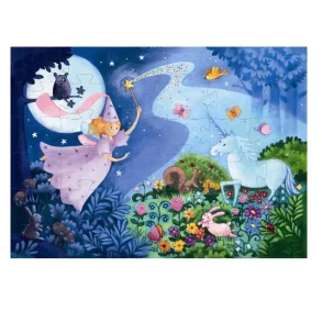 Djeco - Shiluett puslespil - Fe - 36 brikker