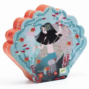 Djeco Silhuetpuslespil, Havfrue - 54 brikker