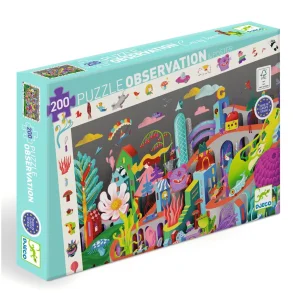 Djeco - Observationspuslespil - Den skre by - 200 brikker