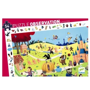 Djeco Observationspuslespil, Eventyr - 54 brikker