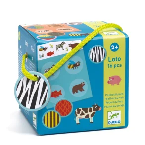 Djeco - Lrespil - Billedlotteri fjer & pels
