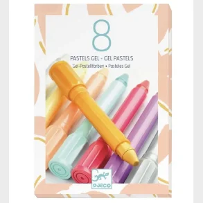 Djeco - Farveblyanter Gel - 8stk