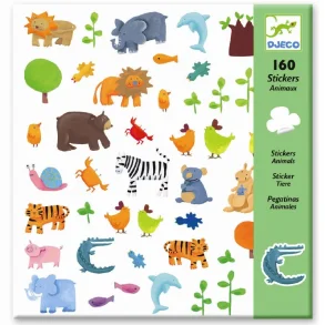 Djeco - Klistermrker - vilde dyr
