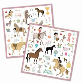 Djeco - Klistermrker - Heste