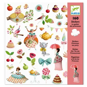 Djeco - Klistermrker - Prinsessens te-selskab