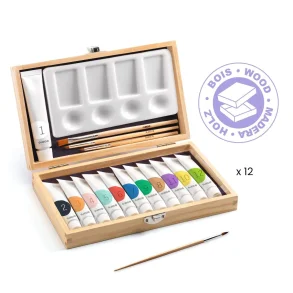 Djeco - Kunstner box - 12 Gouaches farver