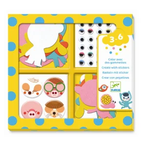 Djeco - Kreative klistermrker - Jeg elsker dyr