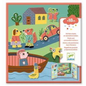 Djeco - Klistermrker - Dyr