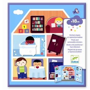 Djeco - Klistermrker - Hus