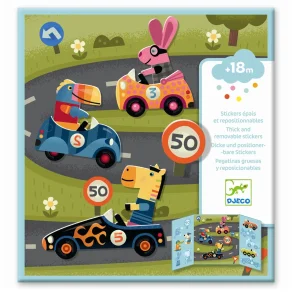 Djeco - Klistermrker - Biler