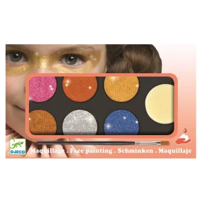 Djeco - Ansigtsmaling palet - Metallic