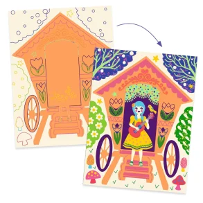 Djeco - Kreativ Scratch - Skre huse