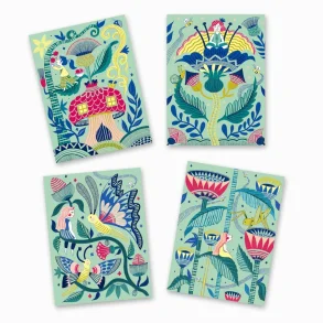 Djeco - Scratch kort - Fantasihaven