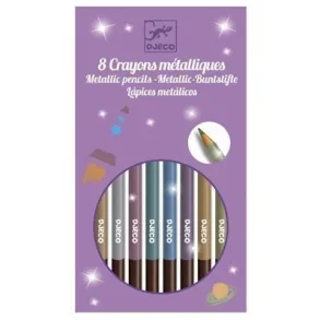 Djeco Farveblyanter - Metallic