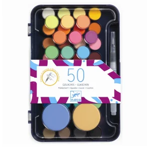 Djeco - Vandfarver - 50 farver