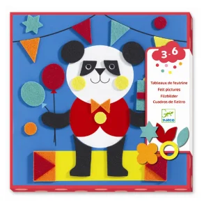 Djeco - Kreativ collage - Filt dyr