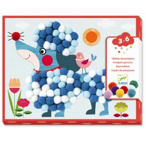 Djeco - Collage pompom - Hunde