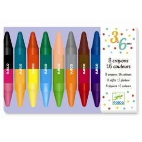 Djeco - Fedtfarver - 8stk