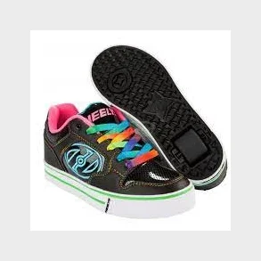 Heelys Rullesko - Black/Hot Pink/Rainbow - 1 hjul