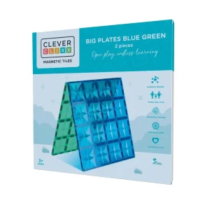 Cleverclixx - Big Plates Blue Green 2 stk
