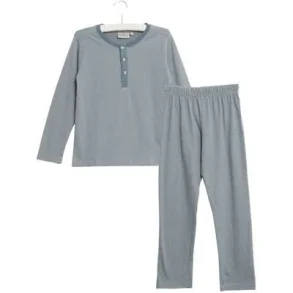 Wheat Pyjamas Dusty Blue ko Bomuld