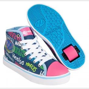 Heelys Rullesko - Blue/Denim/Multi Logo - 1 hjul