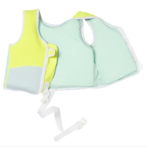 SunnyLife - Svmmevest - Salty the Shark - 3-6 r - Aqua Neon Yellow