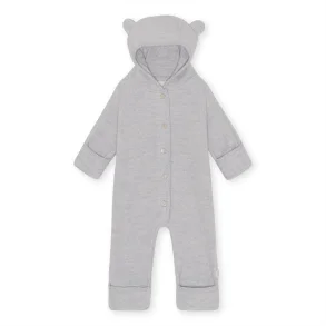 Konges Sljd - Saga Uld Fleece Heldragt Grey melange