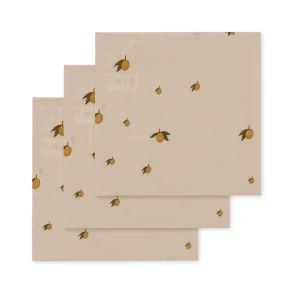 Konges Sljd - 3-pak Stofbleer - Lemon