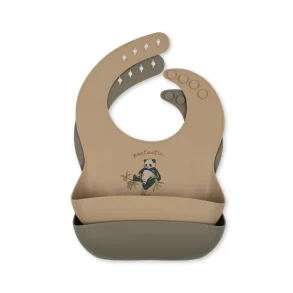 Konges Sljd - Silikone Hagesmk 2-pak - Panda