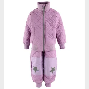 Mikk-line Coated Termotj - 2-delt - Med foer - Lyslilla