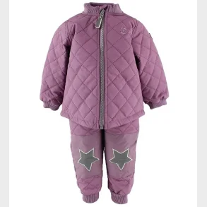 Mikk-line Coated Termotj - 2-delt - Uden foer - Lilla