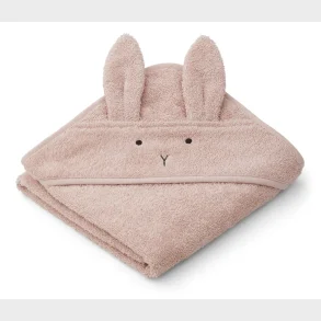 Liewood - Albert kologisk Baby Badehndklde - Rabbit Rose