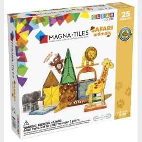 Magna Tiles - Safari - 25 stk inkl. 4 magnetiske dyr